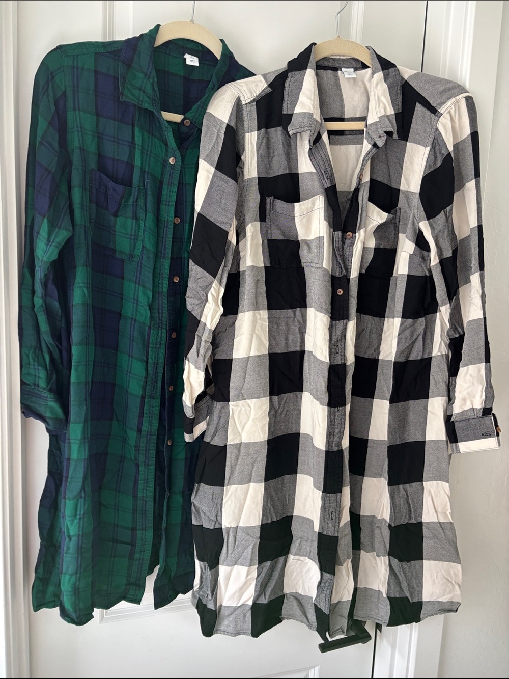 old Navy plaid Button-Up Shirt Dresses size xl